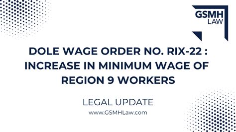 Issuance of Wage Order No. RIX.